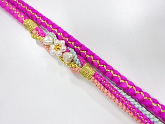 正絹　振袖用　手組帯締め